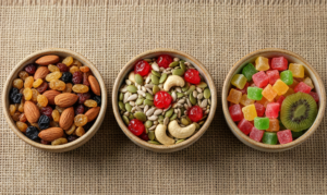 mixed fruit & nut healthy snack